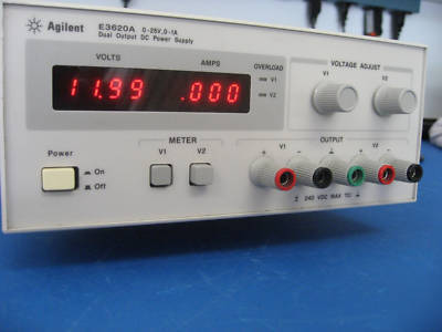 Agilent model E3620A power supply, dual, 0-25V, 0-1A