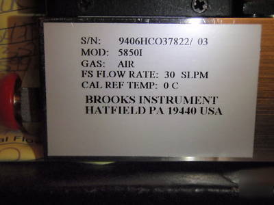 Brooks 5850I mass flow controller lot of two