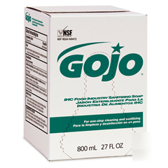 Gojo GOJ9132 e-2 sanitizing lot refill bag-in-box 800ML