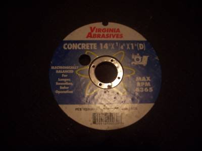 Lot of 6 concrete cutting disks