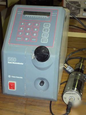 Fisher scientific 550 sonic dismembrator & CL4 probe 
