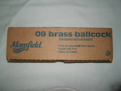 New 1 original mansfield 09 brass ballcock heavy duty 