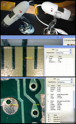 2.0MP usb microscope up to 600X with measuring software