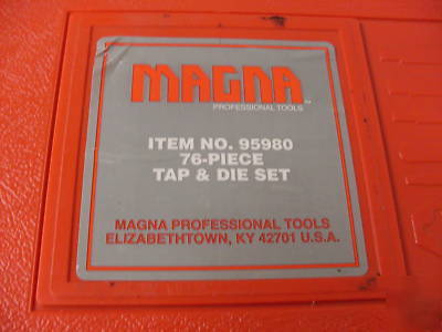 Magna tap die set 76 pieces magna 95980 