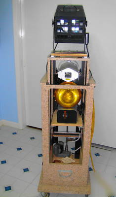 Mobile laser show for dancing partys prototipe machine