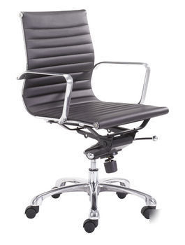 Modern management desk home office chair black