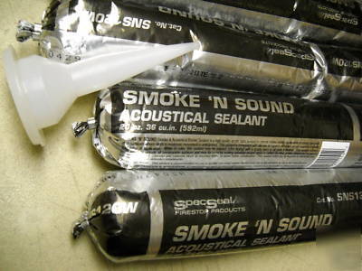 New 12 sausage tubes smoke & sound accoustical sealant