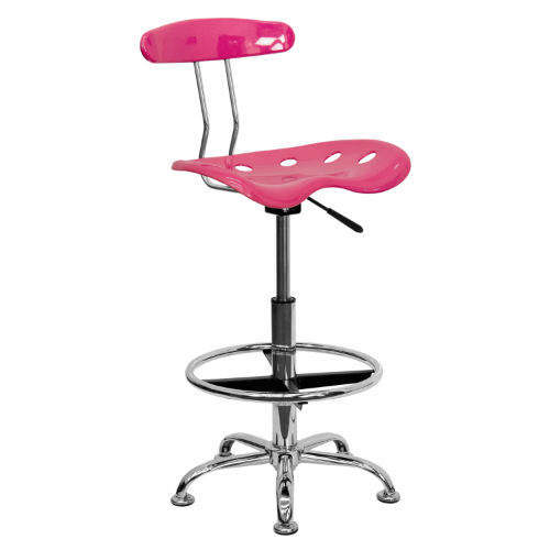 New pink tractor seat drafting stool chair bar 