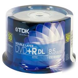 New tdk 8X dvd+r double layer media 61611