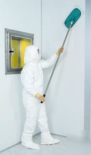 Alpha/mop clean/room spill heads & pads walls ceiling
