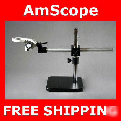 Heavy duty aluminum single-arm microscope boom stand