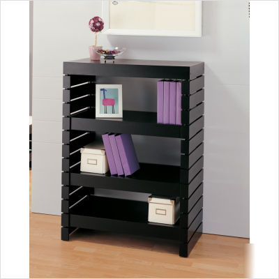 Oia devine three tier shelf in black