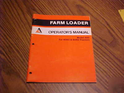 Allis-chalmers farm equipment operator's manuals lot 4
