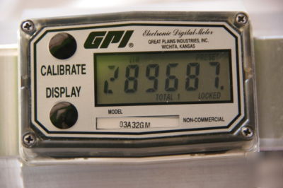 Gpi digital flow meter model 03A32GM