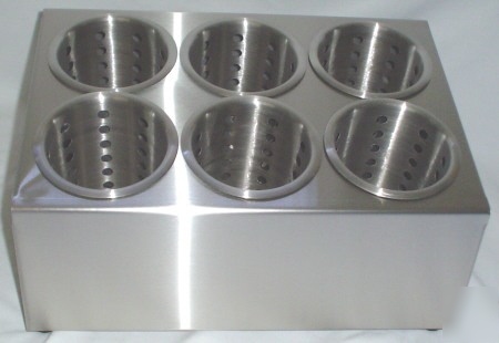 New stainless flatware 6 holes silverware holder caddy