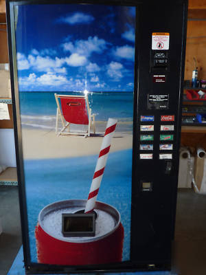 Real full-sized working soda machine