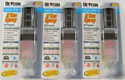 Devcon 2 ton high strength clear epoxy 3 pack