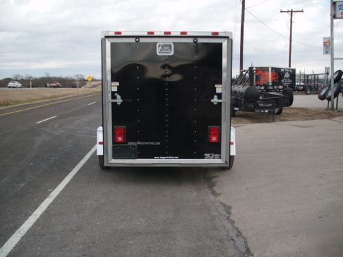 New 6 x 10 6X10 enclosed utility cargo trailer v-nose 
