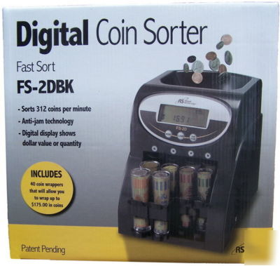 New two row automatic royal digital coin sorter counter
