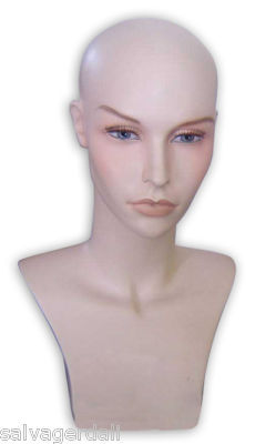 New female womens adult mannequin wig hat display head