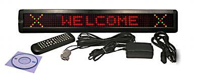 Color led programmable scrolling message signs board