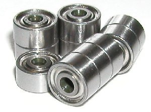 10 steel/metal 2X5 shielded 2X5X2.3 vxb ball bearings