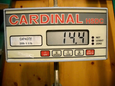 Cardinal detecto 200LB hanging digital scale hsdc-200