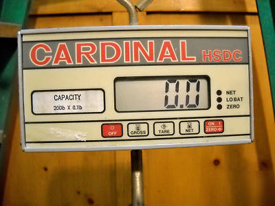 Cardinal detecto 200LB hanging digital scale hsdc-200