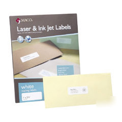 Maco tag label shipping labels 2X4 2500BX white