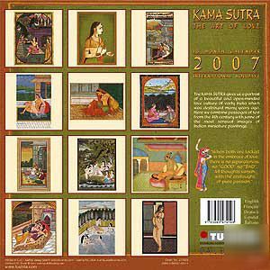 New kama sutra - the art of love - 2007 wall calendar - 