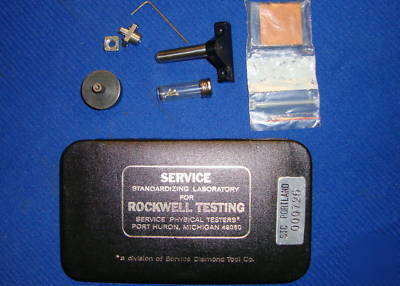Portable physical service tester for rockwell testing 