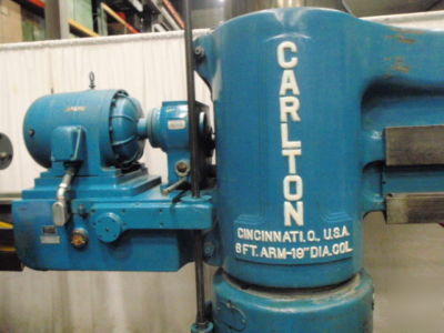 7450 carlton model 4A radial arm drill 6' x 19