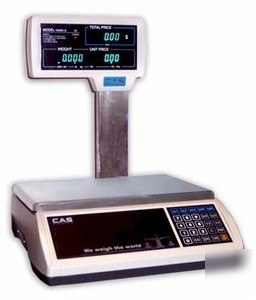 Cas 2000 jr price computing & printing scale with pole 