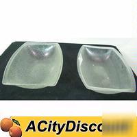 2 table top plastic party catering salad serving bowls