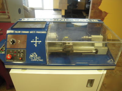 Cnc hobby lathe; 3-axis emco-type turning center-mach 3