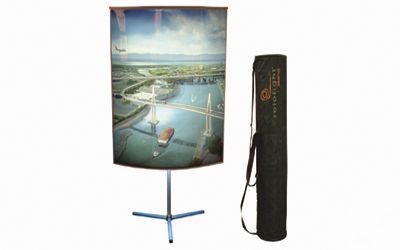 New rololight box 632 lighted banner stand 72