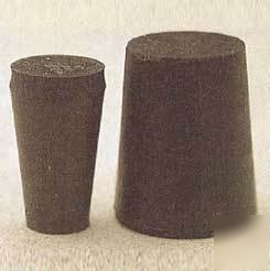 Plasticoid black rubber stoppers, solid 10-: 10-M290