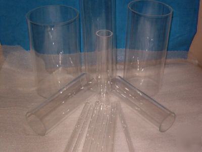Cast acrylic tubes 4-1/2 x 4-1/4 (1/8WALL) 5FT 1PC