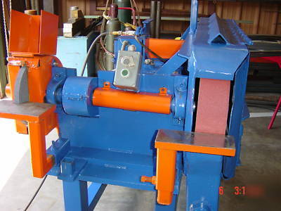 Custom built hi- production belt grinder/ sander