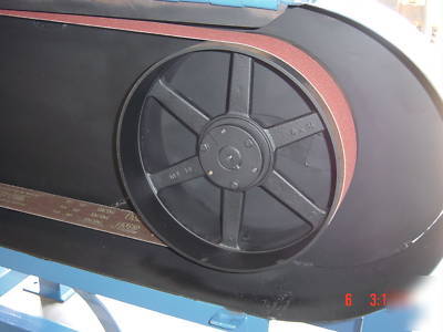 Custom built hi- production belt grinder/ sander