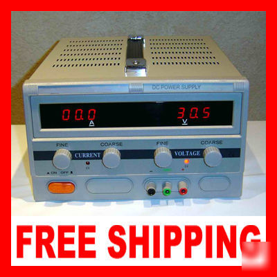 New br lab dc variable regulated power supply 30V 10A