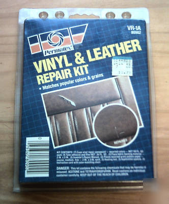 New permatex vinyl & leather repair kit, sealed & 