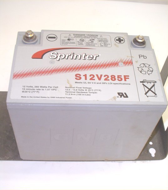 Sprinter ups 12 volt lead battery S12V285F power suppl 