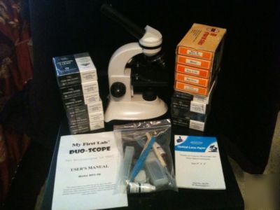  duo microscope plus lots of extras 