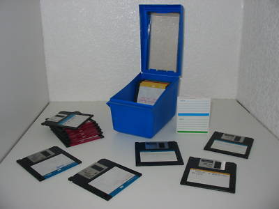 21 x floppy disks disc in fellows box