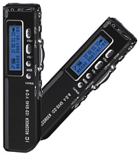 New 1GB black deluxe digital voice recorder dictaphone