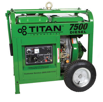 New titan model TG7500D industrial generator