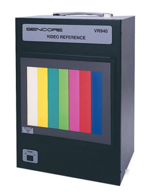 Sencore VR940 video camera reference box w/ 9 plates