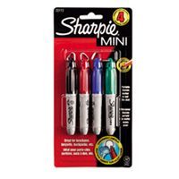 Sharpie mini assorted 4 pack black blue green red 35113