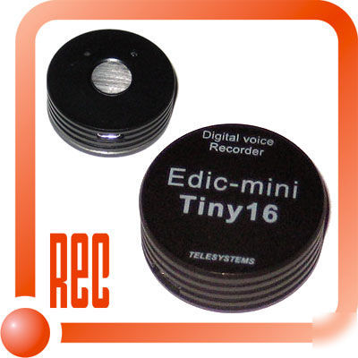 Spy voice recorder edic-mini TINY16 B25 300H usb + gift